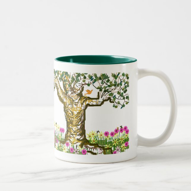 Bicolor taza de árbol (Derecha)
