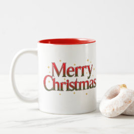 Bicolor Taza de árbol de Navidad minimalista de pino – Caf