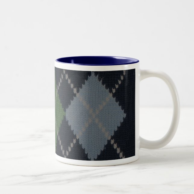 Bicolor Taza de Argyle del abuelo (Derecha)