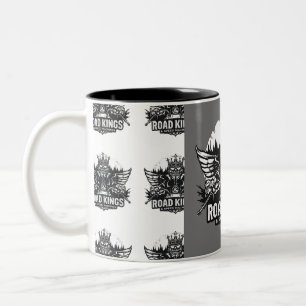 Bicolor Taza de aventura en coche y moto