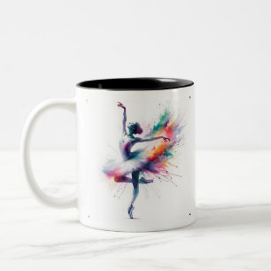 Bicolor Taza de bailarina