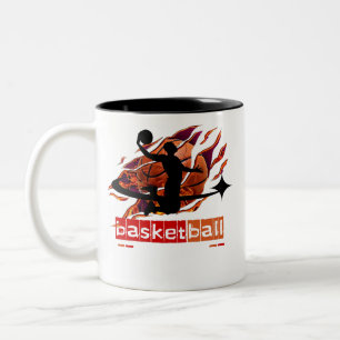 Bicolor Taza de baloncesto