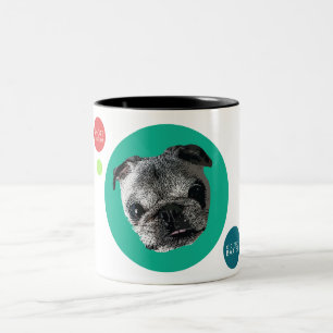 Bicolor Taza de Baxter del viejo hombre