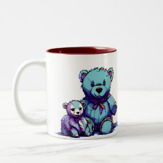 Bicolor Taza de bebida caliente Prayer Bear