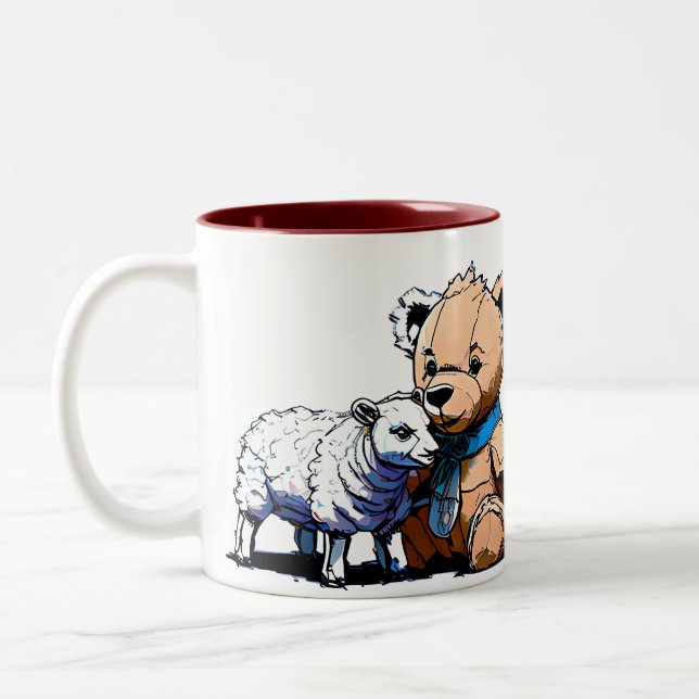 Bicolor Taza de bebida caliente Prayer Bear (Izquierda)