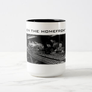 Bicolor Taza de bebida de la Segunda Guerra Mundial - En e