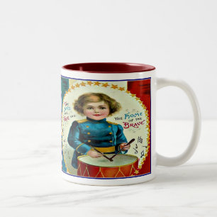 Bicolor Taza de bebida patriótica del 4 de julio