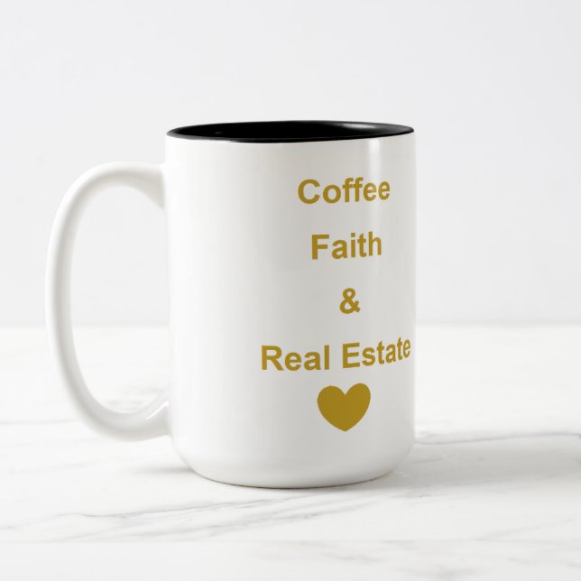 Bicolor Taza de bienes raíces (Izquierda)