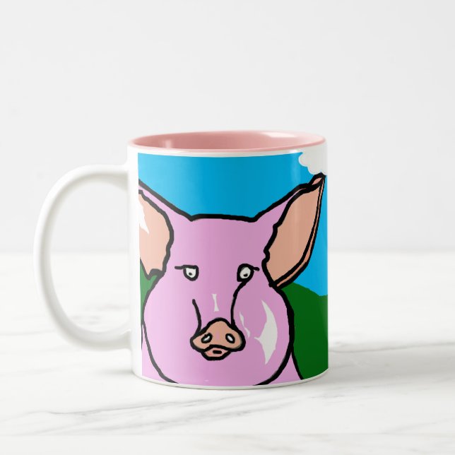 Bicolor Taza de BlueSkyPigs (Izquierda)