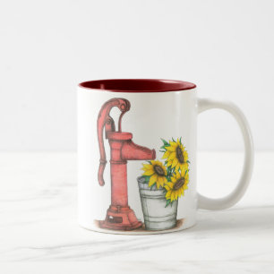 Bicolor Taza de Bomba de Agua