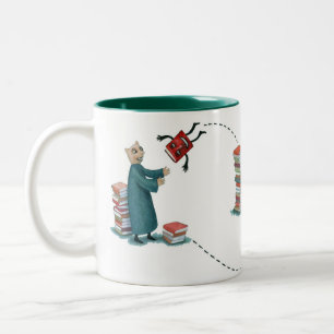 Bicolor Taza de BookMooch 11oz