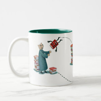 Bicolor Taza de BookMooch 11oz