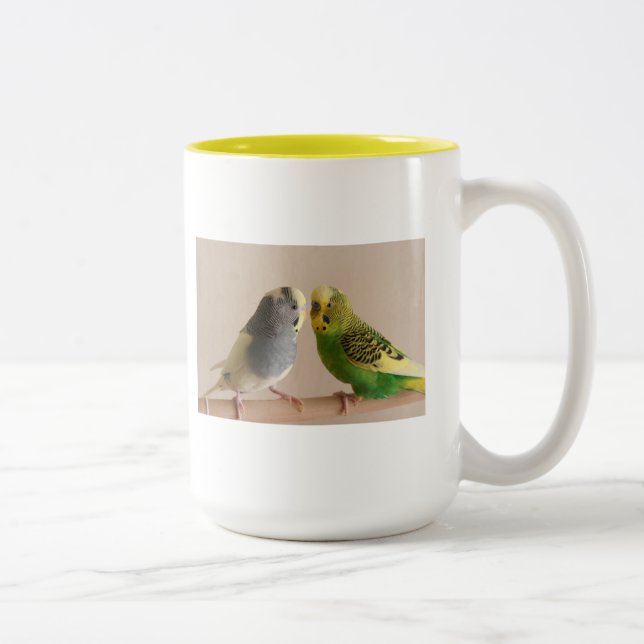 Bicolor Taza de Budgie (Derecha)