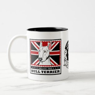 Bicolor Taza de bull terrier