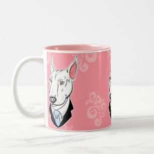 Bicolor Taza de bull terrier
