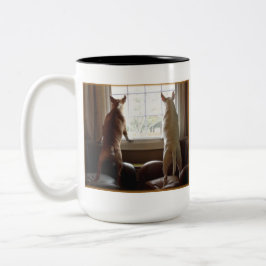Bicolor Taza de bull terrier del inglés