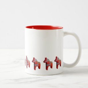Bicolor Taza de Caballos Dala