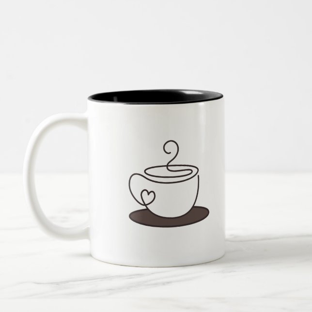Bicolor Taza de café (Izquierda)