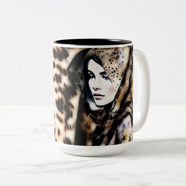 Bicolor Taza de café (Anverso derecho)
