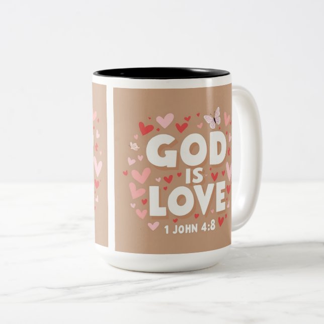 Bicolor taza de café (Anverso derecho)