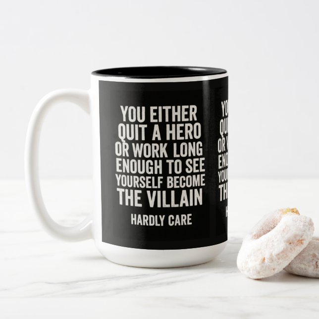 Bicolor Taza de café (Con donut)