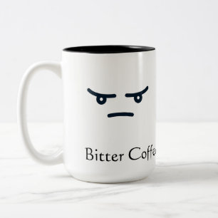 Bicolor Taza de café amarga