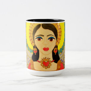 Bicolor Taza de café "ángel "