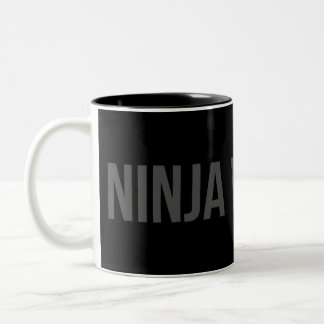 Bicolor Taza de café Arma Ninja