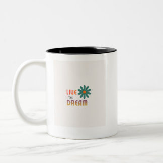 Bicolor Taza de café blanca con diseño