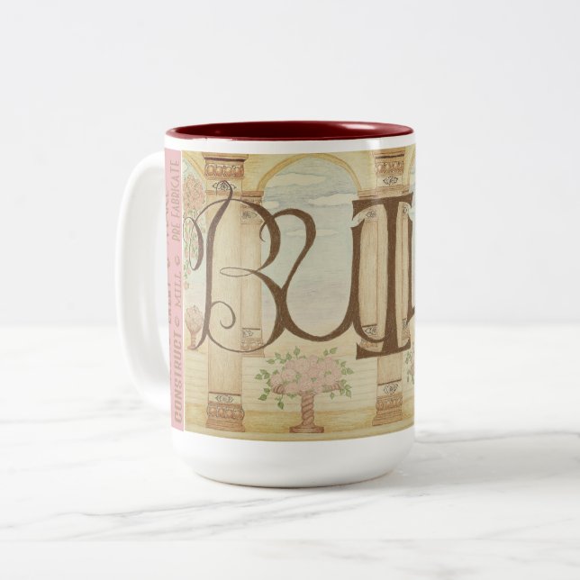 Bicolor Taza de café BUILD (Anverso izquierdo)