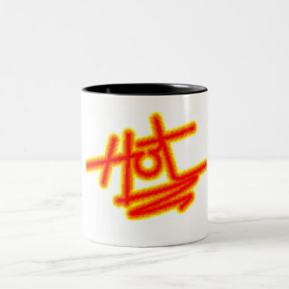 Bicolor Taza de café CALIENTE