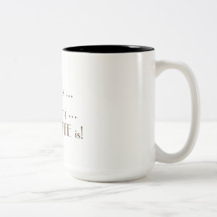 Bicolor Taza de café CASERA