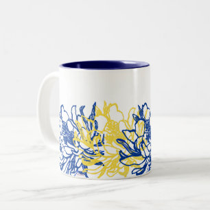 Bicolor Taza de café Cereus de floración nocturna