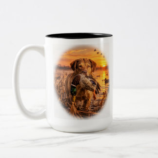 Bicolor Taza de café Chesapeake Bay Retriever