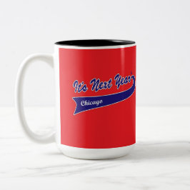 Bicolor Taza de café clásica - ¡Es el próximo año!