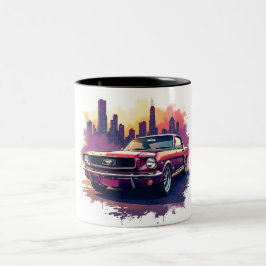 Bicolor Taza de café Classic Mustang