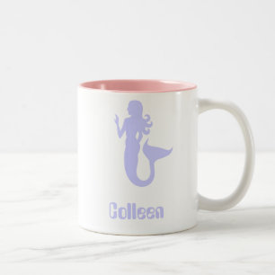 Bicolor Taza de café Colleen Morado Sirena