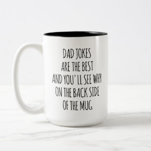 Bicolor Taza de café con chistes divertidos de papá   Rega