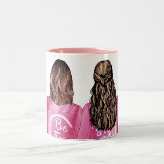 Bicolor Taza de café con foto personalizada de la mejor am