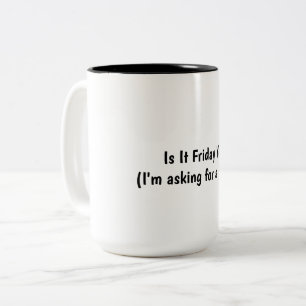 Bicolor Taza de café con humor