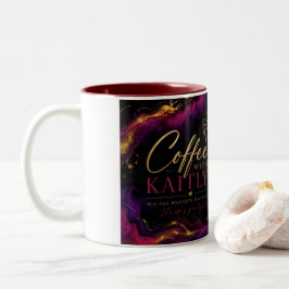 Bicolor Taza de café con Kaitlyn