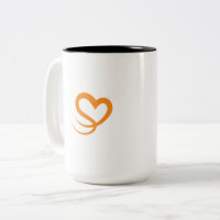 Taza de café con logotipo de corazón elegante | Mi