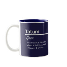 Taza de café con nombre personalizado Tatum