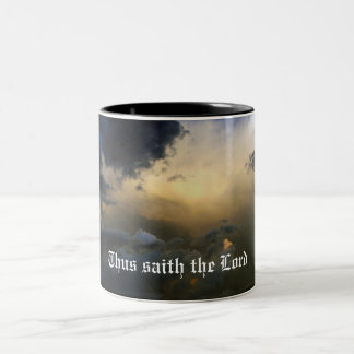 Bicolor Taza de café cristiana