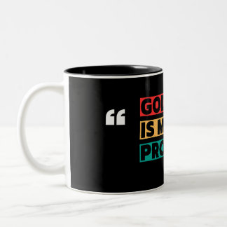 Bicolor Taza de café cristiana