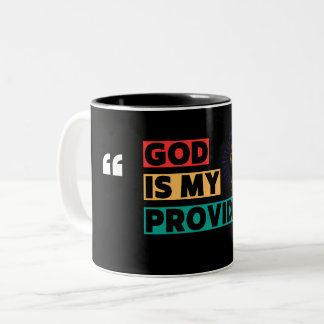 Bicolor Taza de café cristiana
