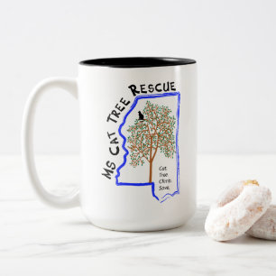 Bicolor Taza de café de 15 onzas