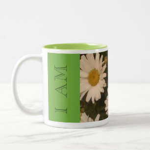 Bicolor Taza de café de afirmación Estoy Sanado, 11oz
