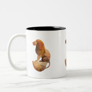 Bicolor Taza de café de astrología de signo zodiacal