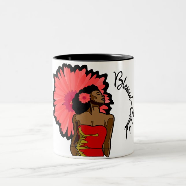 Bicolor Taza de café de BlessedChild (Centro)